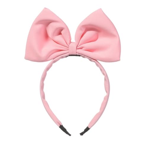 Großer Bogen-Haar-Reifen-Stirnband for Frauen und Mädchen, niedliche Schleife, Dekor, Kopfbedeckung, Haar-Accessoire (Color : Pink) von ERICAT