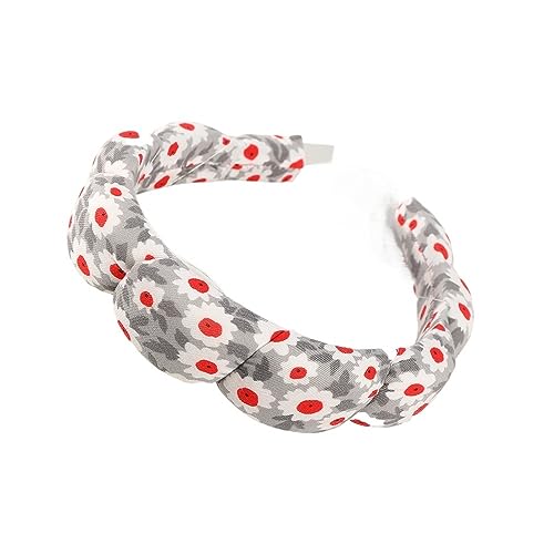 Großes breites Twist-Schwamm-Stirnband, gepolsterte Haarreifen for Frauen und Mädchen, gewelltes geflochtenes Haar-Accessoire (Color : 3288H, Size : One size) von ERICAT