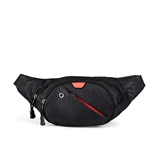 Gürteltasche Gürteltasche Gürteltasche Männer Casual Reise Gürteltasche Fahrrad Damen Mode Nylon wasserdichte Umhängetaschen (Color : Black) von ERICAT