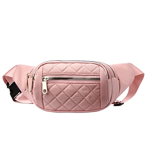 Gürteltaschen for Frauen, weiblich, wasserdicht, Gürteltasche, Reise, Sport, Crossbody, Brusttaschen, Freizeit, Frauen, Mädchen, Umhängetasche (Color : Pink) von ERICAT