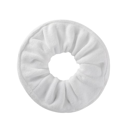 Haartrocknende Haargummis, Handtuchbrötchen, Haarseil for Frauen, saugfähige, schnelle Haarbänder (Color : White) von ERICAT