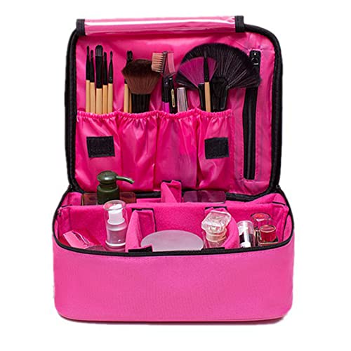 Kosmetiktasche, Make-up-Taschen for Damen, Kosmetiktasche, tragbare Reisetasche, Make-up-Tasche, Organizer, Reise-Make-up-Tasche, Kosmetiktasche, verstellbare Trennwand, tragbare Make-up-Kulturtasche von ERICAT