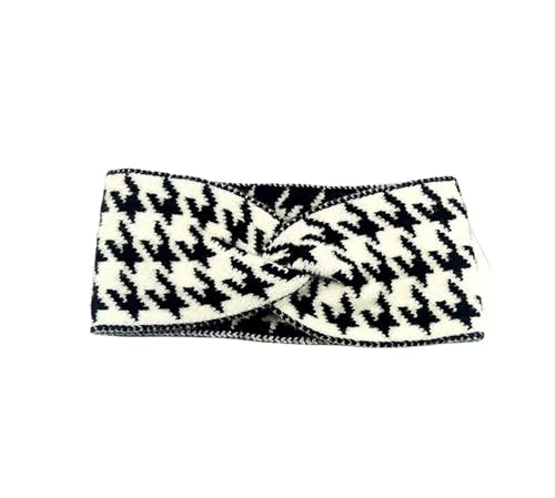 Lässige Headwrap-Stirnbänder for Damen, Hiar-Zubehör, Baumwolle, elastisches Kopfband, warme gestrickte Haarbänder (Color : White) von ERICAT