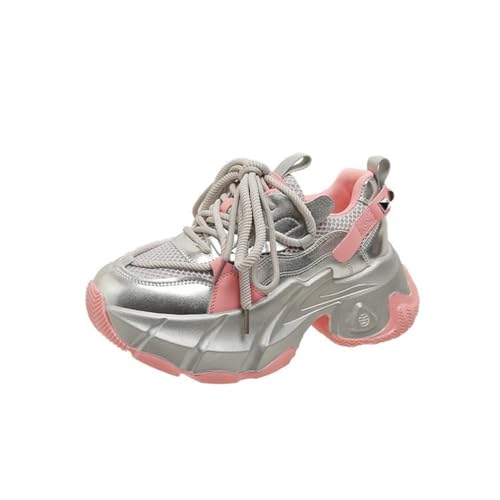 Leichte Turnschuhe Erhöhung Dicker Boden Daddy Schuhe Frauen Retro Casual Atmungsaktive Trainer Dämpfung Lauftraining Schuhe von ERICAT