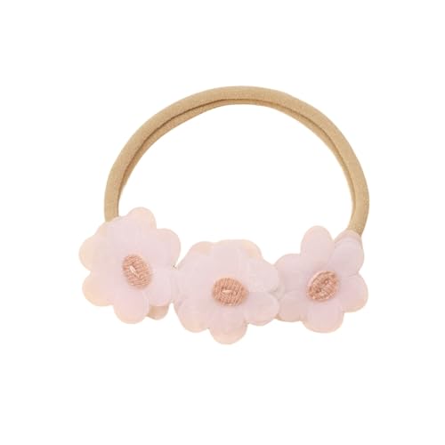 Mädchen-Stirnband, Kopfbedeckung, niedliches Blumen-Haarband, weiches Nylon, Blumen-Haar-Accessoires (Color : NSFB-9090-1) von ERICAT
