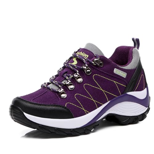 Outdoor Casual Frauen Schuhe dicken Boden rutschfest Wanderschuhe atmungsaktiv erhöht Trekking-Schuhe Mode Outdoor Bergsteigen Schuhe von ERICAT