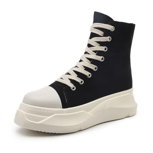 Pop Schuhe Dicker Boden Muffin Schuhe High-Top-Schuhe Frau Frühling und Herbst Flache Schuhe innerhalb der Höhe der Sport-und Freizeitschuhe von ERICAT