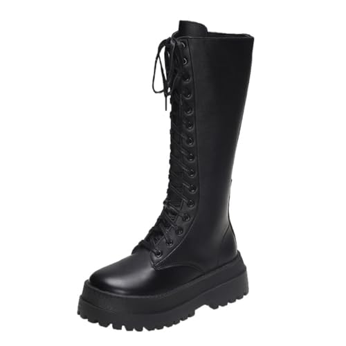 Schnürstiefel Reiterstiefel Dicker Boden Britischer Stil Stiefel Erhöhte Damenstiefel Herbst und Winter Dicker Absatz Feste Farbe Dicker Boden Bikerstiefel Schnürstiefel Reiterstiefel Dicker Boden Britischer Stil Stiefel Erhöhte Damenstiefel Herbst und Winter Dicker Absatz Feste Farbe Dicker Boden Bikerstiefel von ERICAT