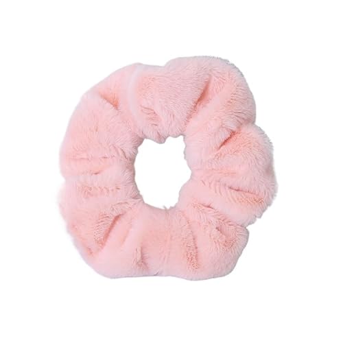 Süße rosa Plüsch-Haargummis, elastische Haarbänder for Damen und Mädchen, Gummiband, Pferdeschwanz (Color : C10) von ERICAT