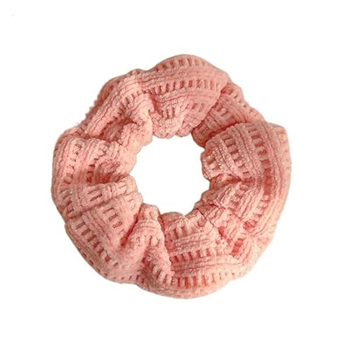 Süße rosa Plüsch-Haargummis, elastische Haarbänder for Damen und Mädchen, Gummiband, Pferdeschwanz (Color : C7) von ERICAT