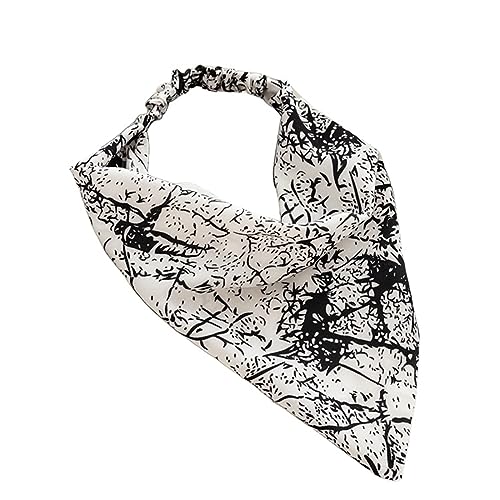 Vintage Print Strand Bandana Haar Schal Elastische Stirnbänder for Frauen Mädchen Haar Zubehör (Color : 44) von ERICAT