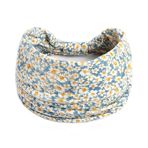 Yoga Elastic Head Wrap Damen Stirnband Breite Haarbänder Kopfbedeckung Floral Bandanas Haarband Zubehör (Color : C part 144, Size : One size) von ERICAT