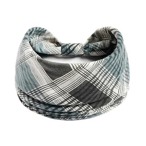 Yoga Elastic Head Wrap Damen Stirnband Breite Haarbänder Kopfbedeckung Floral Bandanas Haarband Zubehör (Color : C part 163, Size : One size) von ERICAT