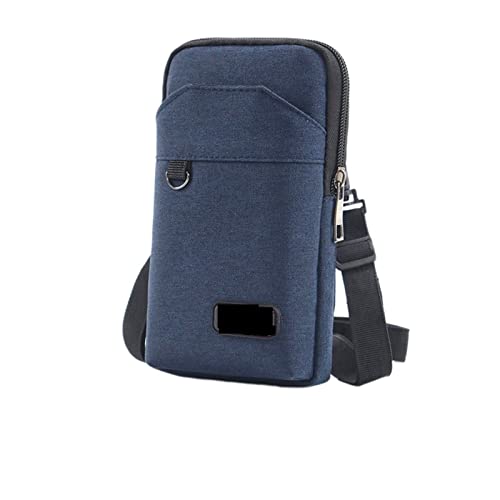 wasserdichte Gürteltasche Geldbörse Einzel- / Doppelschicht Outdoor Militär Taille Gürteltasche Männer Handytasche Camping Jagd Taktische Tasche (Color : Single Blue) von ERICAT