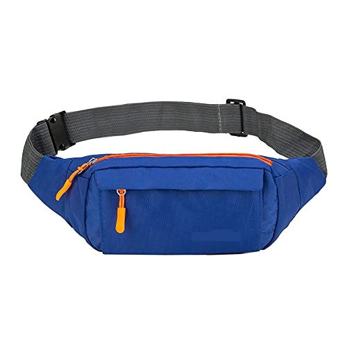 wasserdichte Hüfttasche Frauen Sport Laufen Gürteltasche for Männer Handyhalter Gürteltasche Gym Fitness Reisetasche Brusttaschen (Color : Blue) von ERICAT