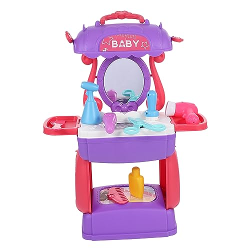 ERINGOGO 1satz Mädchen Friseur Spielzeug Set Lustiges Haardressing Beauty Salon Spielzeug Für Mädchen Makeup-Accessoires Für Rollenspiel Und Fantasievolles von ERINGOGO