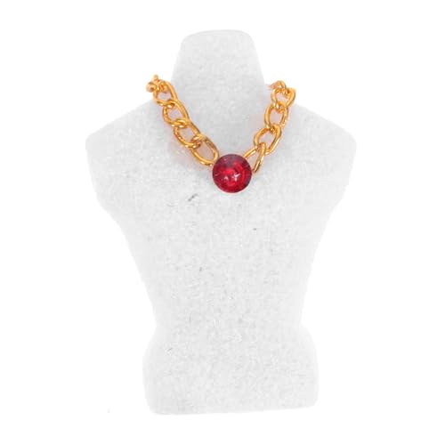 ERINGOGO 1 Set Miniatur-halskettenhalterständer Im Maßstab 1:12 Mit Halskette, Puppenhaus-schmuckständer Für Puppenhaus-schmuckdisplay-zubehör von ERINGOGO