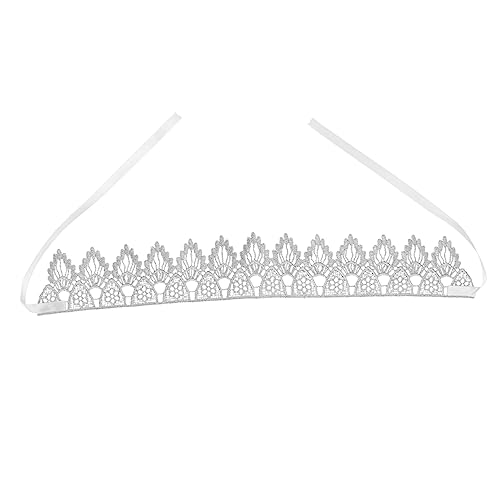 ERINGOGO 1 Stück Geburtstagsprop Spitze Geburtstag Tiara frauen geburtstag kopfschmuck Geburtstagskronen für Mädchen Geburtstag Geburtstagskopfbedeckung Partykrone Silber von ERINGOGO
