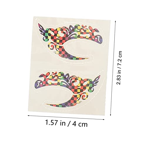 ERINGOGO 10 Paare Augen Make Up Sticker Selbstklebende Temporäre Lidschatten Aufkleber Wasserfeste Eyeliner Schablonen Vielseitig für Karneval Cosplay Party und Alltag Geeignet von ERINGOGO