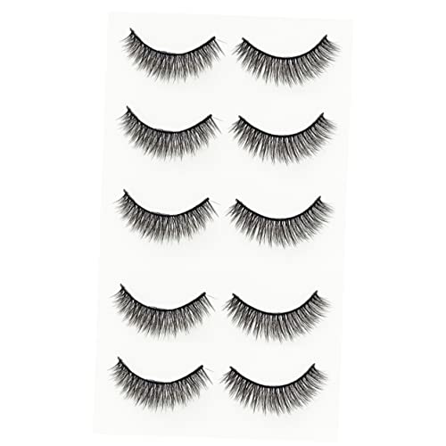 ERINGOGO 10 Paare Falsche Wimpern Volumen Künstliche Wimpern für Frauen Wiederverwendbar Leicht und Komfortabel Natürlicher Look für Party Makeup und Augenverlängerung von ERINGOGO