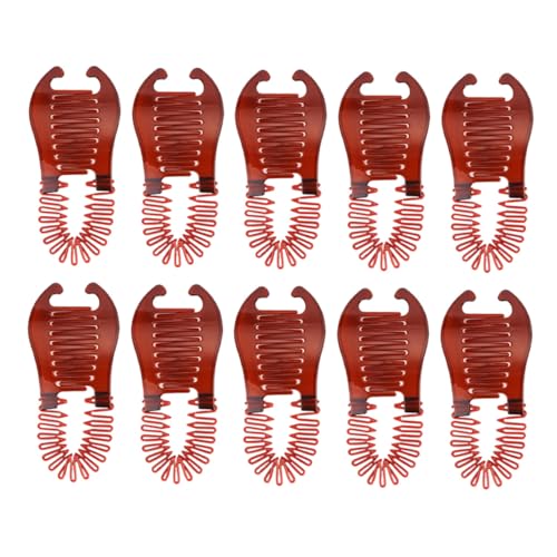 ERINGOGO 10 Stück Kleine Bananen Haarspangen aus Kunststoff Rutschfester Halter für Dickes Haar Ergonomisches Design für Langanhaltenden Vielseitige Stylingtools für Frauen Alltag und von ERINGOGO
