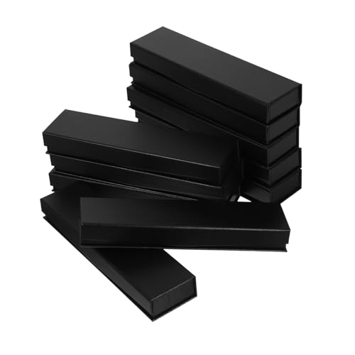 ERINGOGO 10stücke Schwarze Magnetische Flip-top-geschenkboxen Leere Stiftboxen Geschenkverpackungsboxen Für Stifte Schmuck Und Kugelschreiber von ERINGOGO