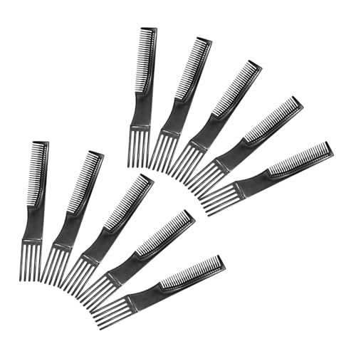 ERINGOGO 10 Stück Teiliges Kunststoff Haarkämme für Frauen und Männer Glatte Haare Statikfrei Langlebig und Komfortabel Professionelles Styling und Pflegewerkzeug von ERINGOGO