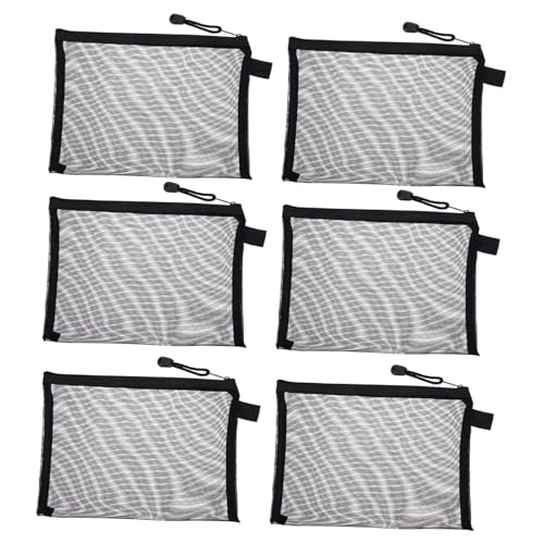 ERINGOGO 10 Stück Teiliges Mesh Zipper Kosmetiktaschen Transparent Leicht Kompakt Makeup Organizer Reise Kulturbeutel für Damen Vielseitig Strapazierfähig Nylon Netzstoff von ERINGOGO
