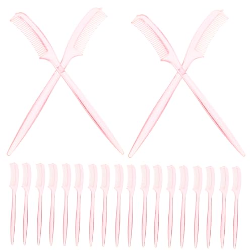 ERINGOGO 100 Stück Einseitiger Wimpernkamm aus Ergonomisch Geformt für Natürliches Styling und Mascara Anwendung Tragbares Make Up Werkzeug für Damen und Professionelle Zufällige Farbe von ERINGOGO
