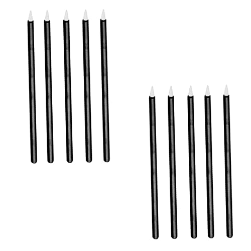 ERINGOGO 100 Stück Einweg Fiber Eyeliner Köpfe Praktische Stabile und Langlebige Augen Make Up Sticks aus Künstlicher Faser für Präzises Auftragen und Klare Augenlinien von ERINGOGO