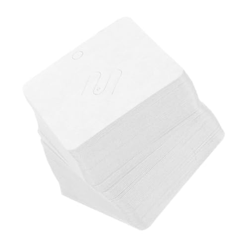 ERINGOGO 100 Stück Leere Schmuckkarten Kraftpapier Displaykarten für Ohrringe und Broschen Elegantes Design für Ansprechende Präsentation von ERINGOGO