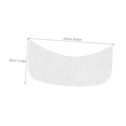 ERINGOGO 100 Stück Natürliche Seiden Halsmaske mit Hoher Feuchtigkeitsbindung Aging Pflege Patch für Hals und Dekolleté Nahtlos Anpassbar Geruchlos und Hautfreundlich von ERINGOGO