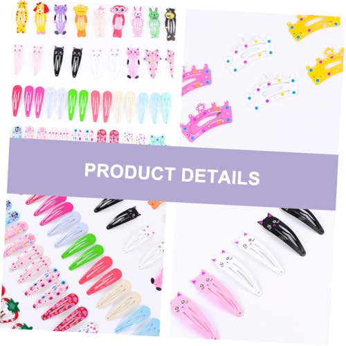 ERINGOGO 100 Stück Teiliges Mädchen Haarspangen Metall Bunte Haarklammern Langlebig Kreativ für Junge Mädchen und Vielseitiger Haarschmuck Einfache Anwendung Geschenkidee von ERINGOGO