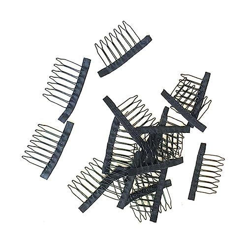 ERINGOGO 10stücke Perückenkamm-clip Aus Stahl Mit Zähnen Netzkamm-clip Für Perücken Und Spitzen Stahlzahn- Zum Fixieren Von Perücken Für Spitze Als Salon Zubehör Für Damen von ERINGOGO