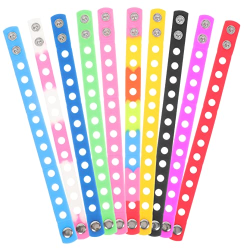 ERINGOGO 10Stücke Teiliges Verstellbare Silikonarmbänder Bunten Farben für Erwachsene DIY Dekorative Accessoires für Kreative Bastelideen für Partys und Spielaktivitäten ERINGOGO 10Stücke Teiliges Verstellbare Silikonarmbänder Bunten Farben für Erwachsene DIY Dekorative Accessoires für Kreative Bastelideen für Partys und Spielaktivitäten von ERINGOGO