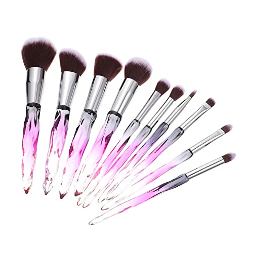 ERINGOGO 10stücke Teiliges Make-up-pinselset Mit Kristallgriffen Professionelle Kosmetikpinsel Für Foundation Puder Und Lidschatten Für Tägliche Anwendung Und Makeup-anfänger von ERINGOGO