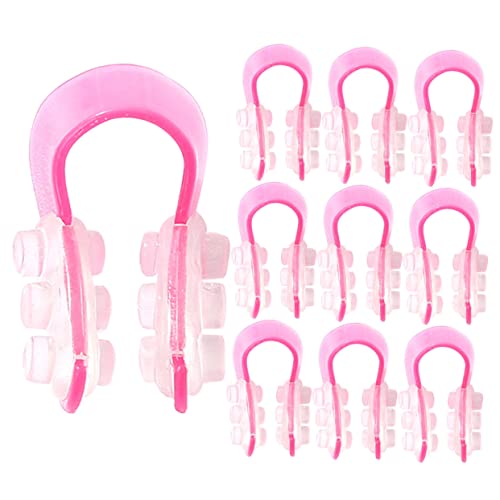 ERINGOGO Nasenformer 10 Stück Wiederverwendbare Nasenklammern Für Frauen Und Männer Rutschfest Aus Silikon Für Nasenlifting Und Formung Geeignet Für Täglichen Gebrauch von ERINGOGO