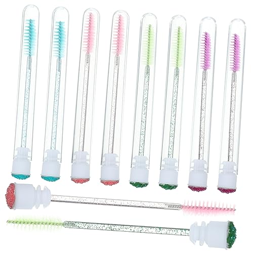 ERINGOGO 10stücke Wimpernbürsten Mit Spiralkopf Für Mascara Anwendung Und Wimpernverlängerung Mit Aufbewahrungstube Für Und Ordentliche Wimpernpflege von ERINGOGO