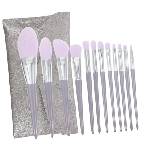 ERINGOGO 12 Stück Teiliges Makeup Pinsel Weich Makeup Pinsel mit Aufbewahrungstasche für Frauen Foundation Blush Concealer Puder Kosmetikpinseln Professionell Anwendung von ERINGOGO