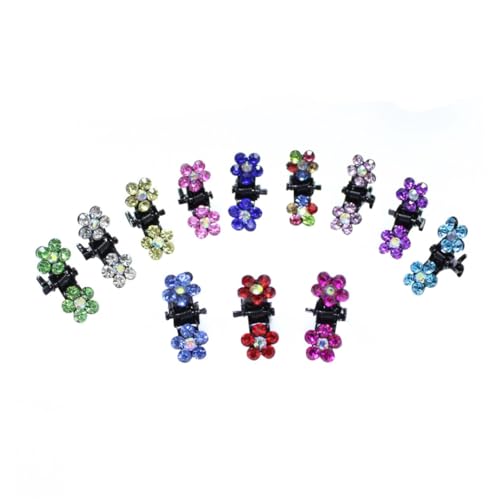 ERINGOGO 120 Stück Teiliges Mini Haarklammer für Mädchen Bunte Kleine Haarspangen mit Blumen Design Langlebige Bunte Haarklammern für Dünnes Haar Einfach Anzubringen Geeignet als von ERINGOGO
