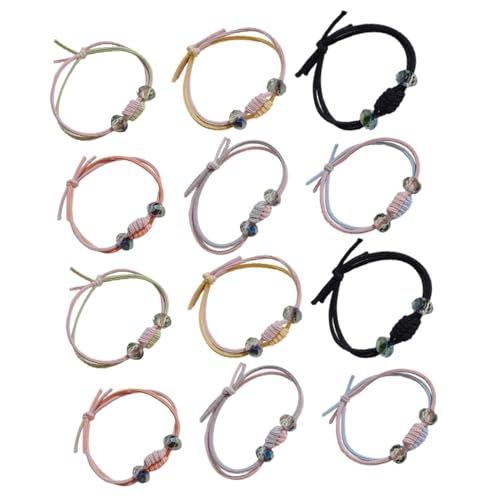 ERINGOGO 12stücke Perle Haarkrawatten Einfache Haargummis Bindehaargummis Pferdeschwanzhalter Haarseile Für Mädchen von ERINGOGO