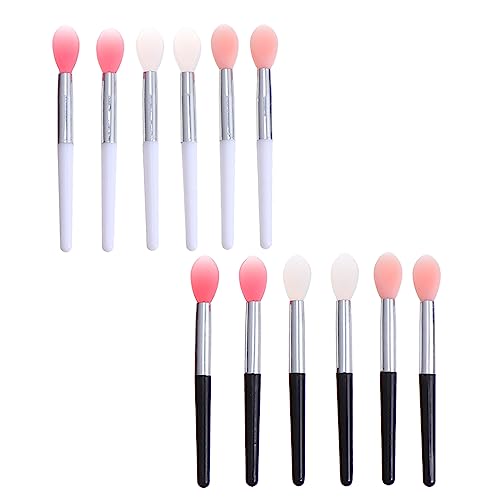 ERINGOGO 12stücke Lippenpinsel Applikator Kosmetik Make-up Lip Maske Lippenstift Pinsel Für Farb Und Gloss-auftrag Für Reisen Heimgebrauch Und Professionelles Lippen-konturieren von ERINGOGO