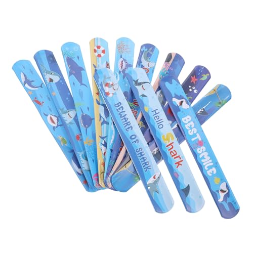 ERINGOGO 12stücke Slap Armbänder Ohrfeigenarmband Mit Fisch-motiv Und Junge Mädchen Spielzeug Partygeschenk Gastgeschenk Für Klassenzimmer von ERINGOGO