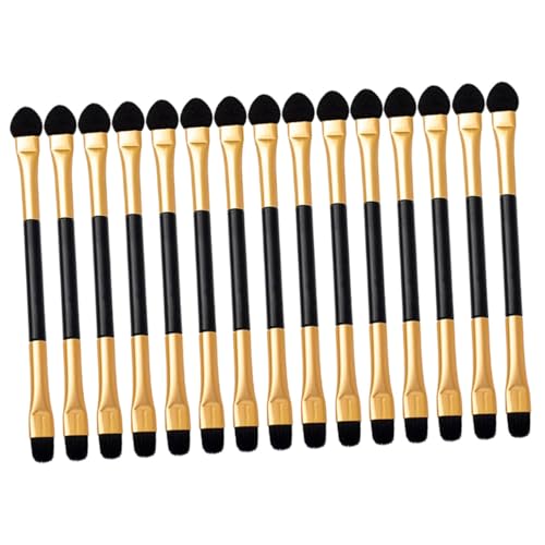 ERINGOGO 15 Stück Teiliges Lidschatten Set Doppelseitige Kleine Make Up Pinsel Vielseitiges Augen Make Up Zubehör für Reisen Partys Alltag und Professionelle Anwendungen von ERINGOGO