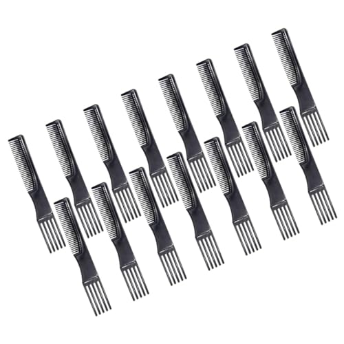 ERINGOGO 15 Stück Teiliges Styling Kamm Doppelseitig Haarkamm für Damen und Herren Antistatisch Vielseitig für Haarstyling Färben Pflege Kompakt und Einfach zu Transportieren von ERINGOGO