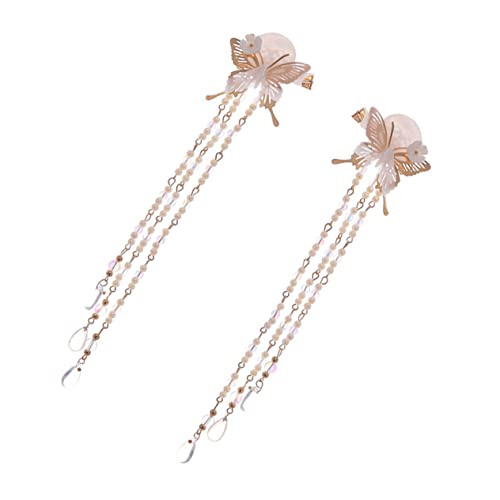 ERINGOGO 1paar Mädchen Haarclip Mit Fransen Stilvolle Haarjewelry Für Elegante Frisuren Für Alltag Und Besondere Anlässe von ERINGOGO