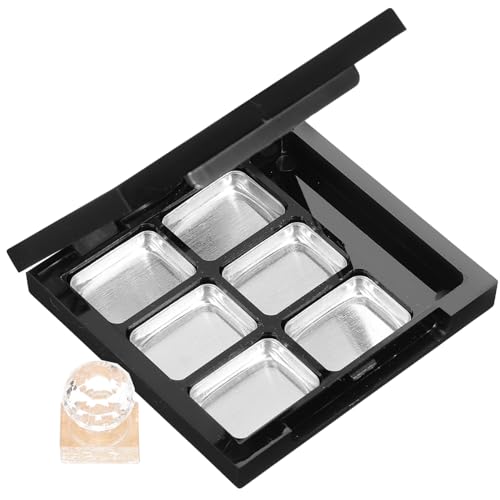 ERINGOGO 1Satz Leere Lidschattenpalette mit Spiegel Fächer Kosmetik Aufbewahrung für DIY Lidschatten und Highlighter Leichter und Kompakter Makeup Behälter für Reisen und Unterwegs von ERINGOGO