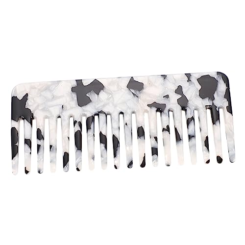 ERINGOGO Breiter Zahn Haarkamm Antistatischer Stylingkamm für Männer und für Dickes und Lockiges Haar Haushaltskamm mit Ergonomischem Griff von ERINGOGO