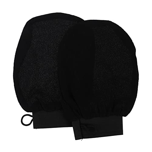 ERINGOGO 1paar Exfolierende Hand Und Badetücher Aus Schwarzem Viskose-material Peeling-handschuhe Für Sanfte Hautreinigung Und Entspannung Für Körperpflege Und Wellness ERINGOGO 1paar Exfolierende Hand Und Badetücher Aus Schwarzem Viskose-material Peeling-handschuhe Für Sanfte Hautreinigung Und Entspannung Für Körperpflege Und Wellness von ERINGOGO