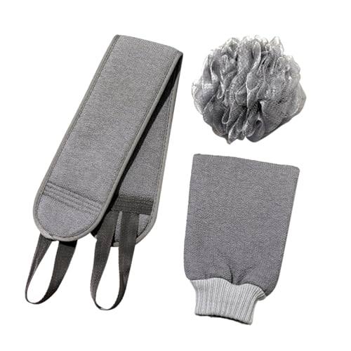 ERINGOGO 1satz Exfolierende Handschuhe Mit Rückenreinigungs-handtuch Teiliges Für Dusche Und Körperpflege Langlebig Und Leicht Zu Reinigen Für Tiefenwirksame Hautpflege von ERINGOGO